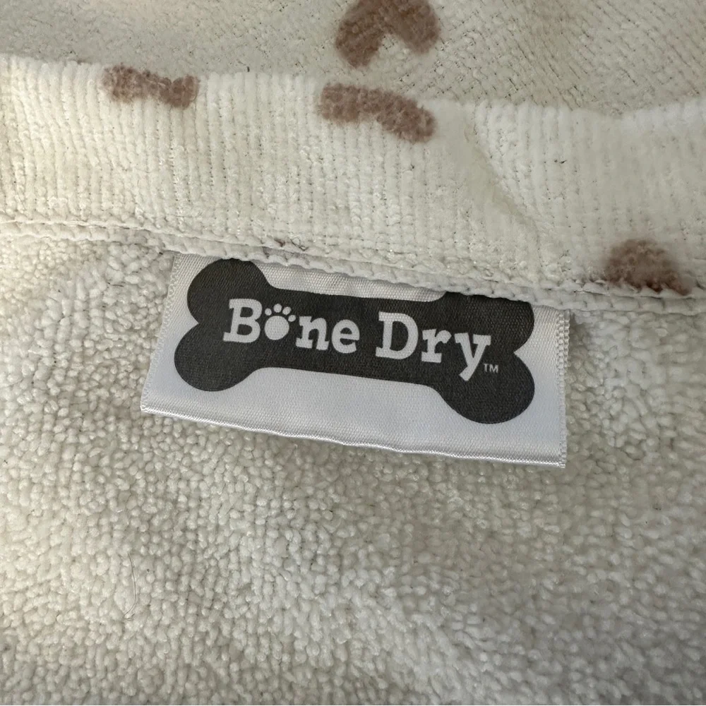 Dog Bone and Paw Print microfiber towel